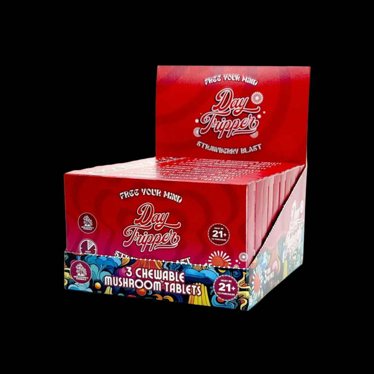 Strawberry Mushroom Tablets - Case of 10 - Mystic Journey Path