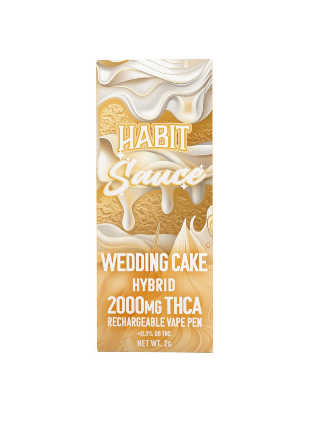 THCA 2000mg 10pk Rechargeable Vape - Wedding Cake (Hybrid) - Mystic Journey Path