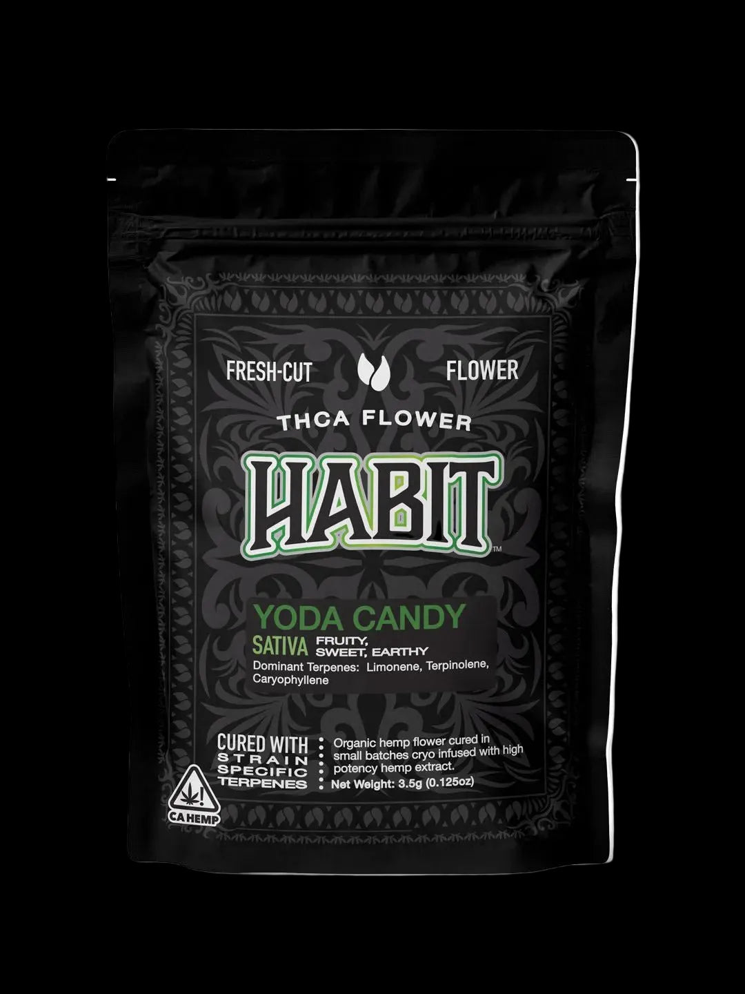 THCA 3.5g Flower Mylar bag Yoda Candy (Sativa) - Mystic Journey Path