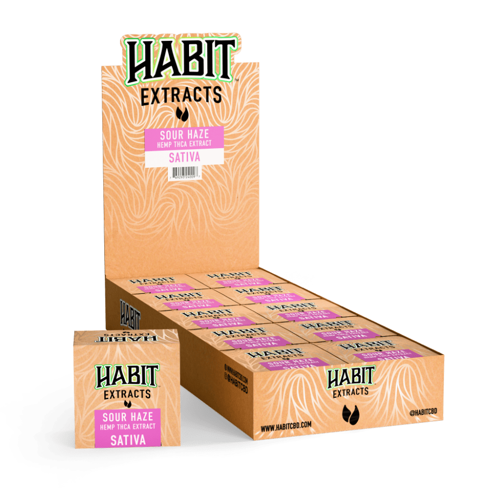 THCA Concentrate 1g Sour haze (Sativa) 10pk display case - Mystic Journey Path