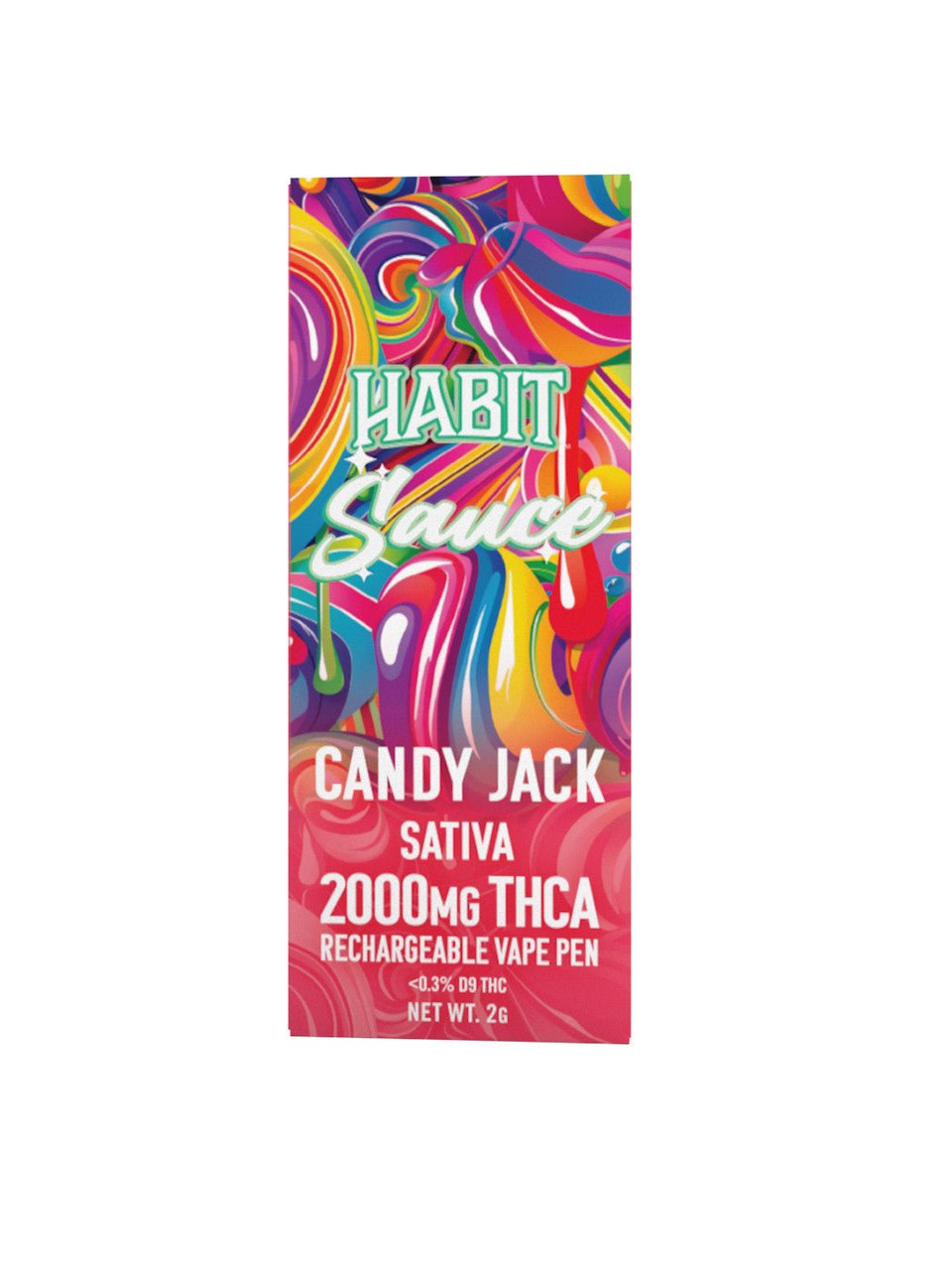 THCA Disposable Rechargeable Vape - Candy Jack 2g (Sativa) 10pk - Mystic Journey Path