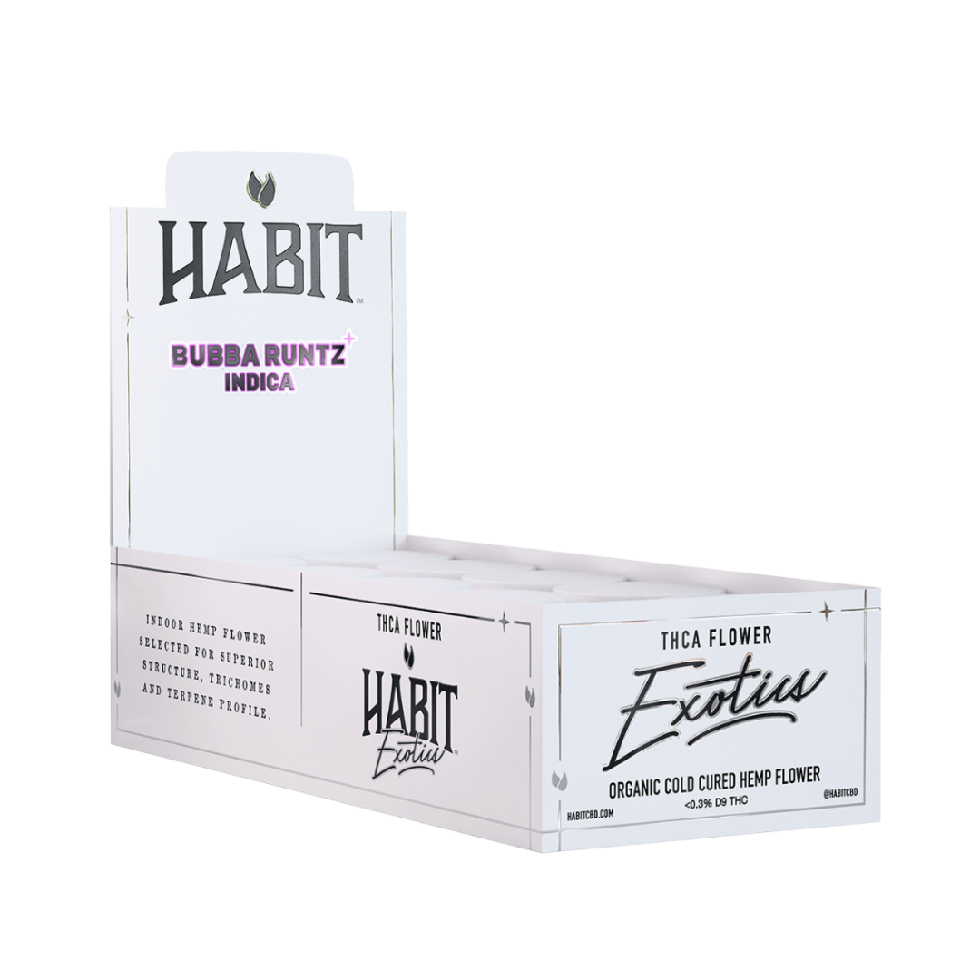 THCA Exotics Flower Bubba Runtz 3.5gr (Indica) - 10 Pack - Mystic Journey Path