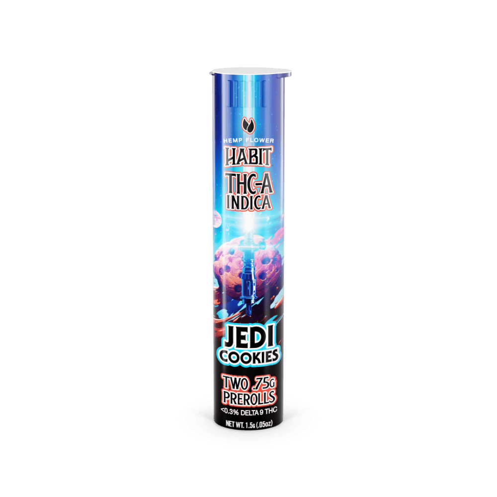 THCA.75g PRE - Rolls 2Pk Jedi Cookies (Indica) Case of 20 - Mystic Journey Path