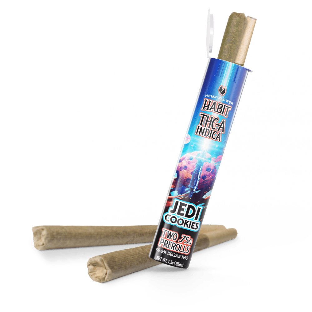 THCA.75g PRE - Rolls 2Pk Jedi Cookies (Indica) Case of 20 - Mystic Journey Path