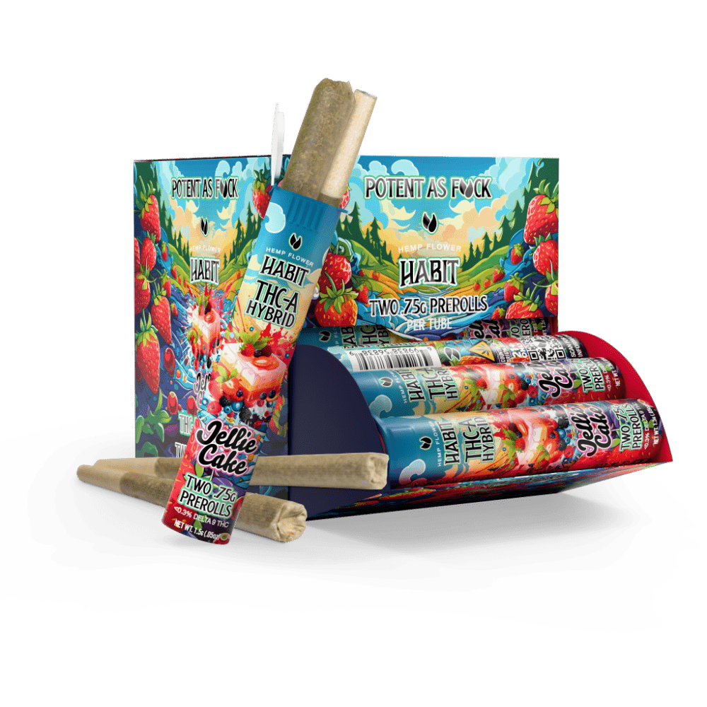 THCA.75g PRE - Rolls 2Pk Jellie cake (Hybrid) Case of 20 - Mystic Journey Path