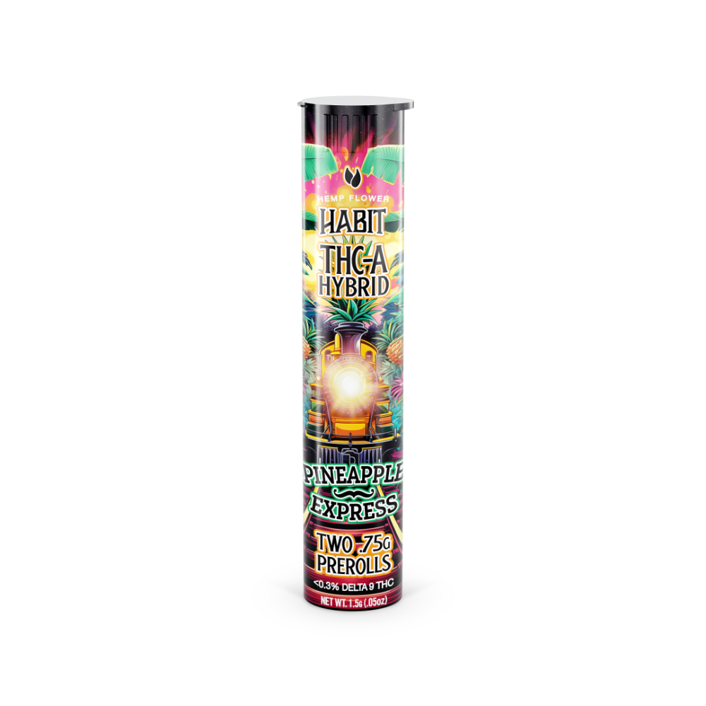 THCA.75g PRE - Rolls 2Pk Pineapple Express (Hybrid) Case of 20 - Mystic Journey Path
