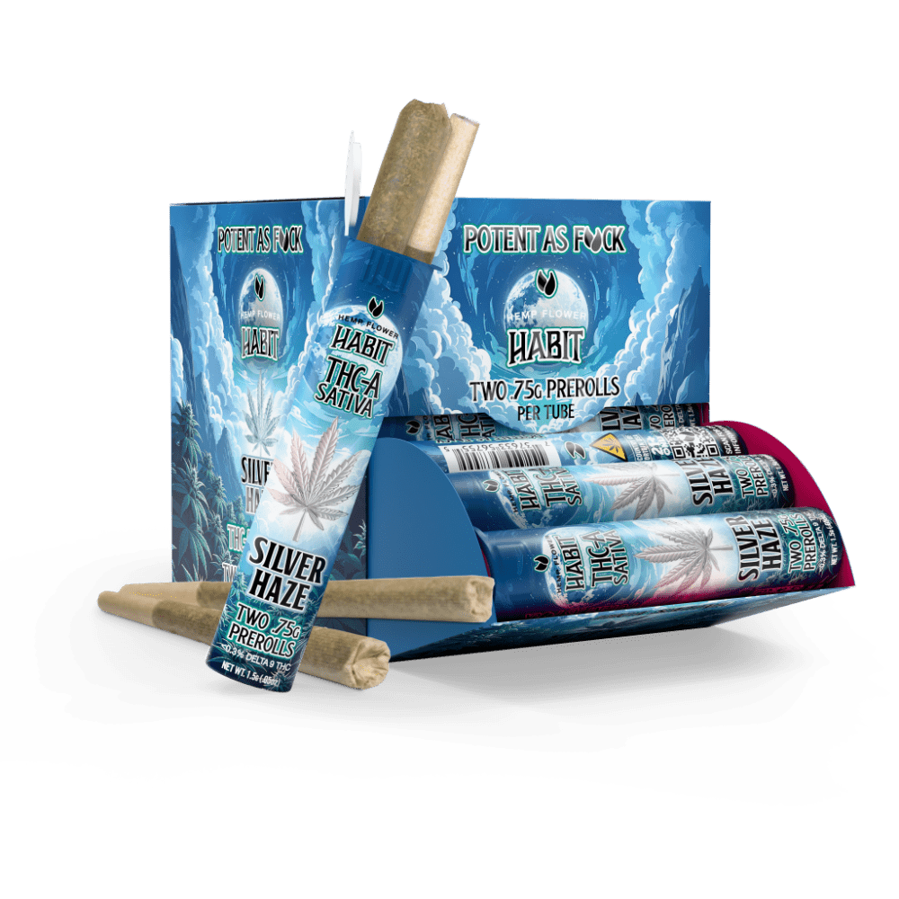THCA.75g PRE - Rolls 2Pk Silver Haze (Sativa) Case of 20 - Mystic Journey Path