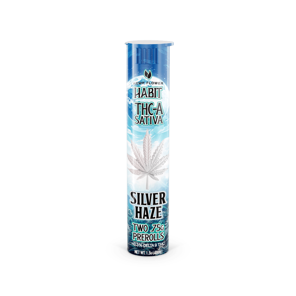 THCA.75g PRE - Rolls 2Pk Silver Haze (Sativa) Case of 20 - Mystic Journey Path