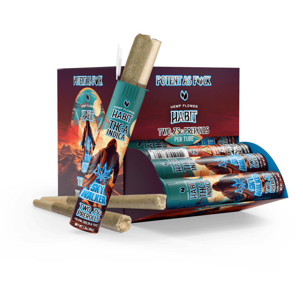 THCA.75g PRE - Rolls 2Pk Sky Walker (Indica) Case of 20 - Mystic Journey Path