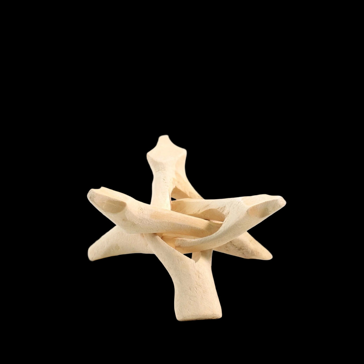 Tripod 4" Natural Eucalyptus Wood (fits Abalone shells 3 - 5") - Mystic Journey Path