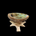 Tripod 4" Natural Eucalyptus Wood (fits Abalone shells 3 - 5") - Mystic Journey Path