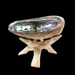 Tripod 6" Natural Eucalyptus Wood (fits Abalone shells 5 - 7")  - Mystic Journey Path