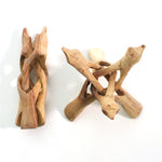 Tripod 6" Natural Rosewood (fits Abalone shells 5 - 7")  - Mystic Journey Path
