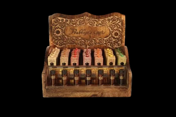 Wholesale Opening Bundle - Attar Oil - Display Rack with Complete Line 0.2 oz (6 ml) - 35 Bottles - Mystic Journey Path