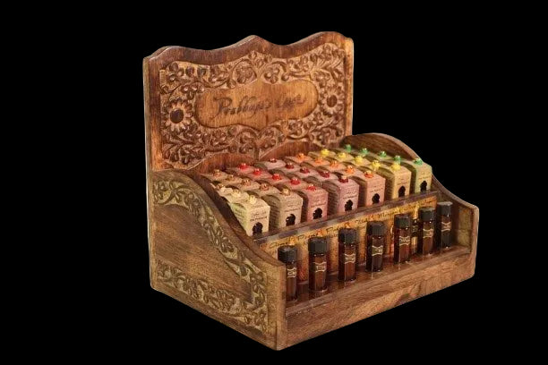 Wholesale Opening Bundle - Attar Oil - Display Rack with Complete Line 0.2 oz (6 ml) - 35 Bottles - Mystic Journey Path