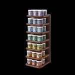 Wholesale Opening Bundle - Herbal Resin Incense - Display Rack with 7 - Chakra Line 2.4 oz (68g) Jars - 42 Packs - Mystic Journey Path