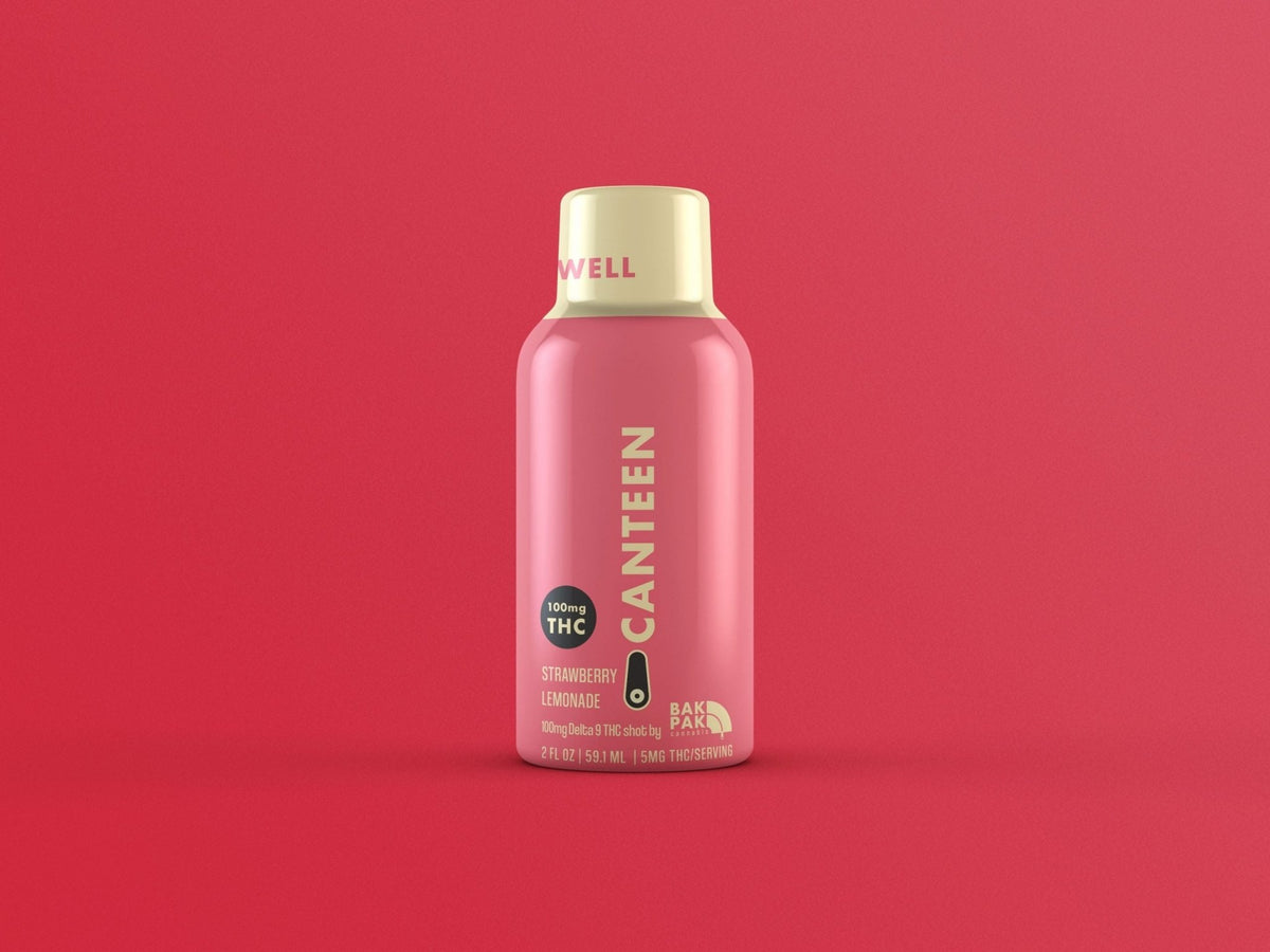 Canteen Delta 9 shot Strawberry lemonade (case of 12 display) - Mystic Journey Path