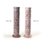 Incense Burner - Soapstone Tower Flowers Jali  - Mystic Journey Path