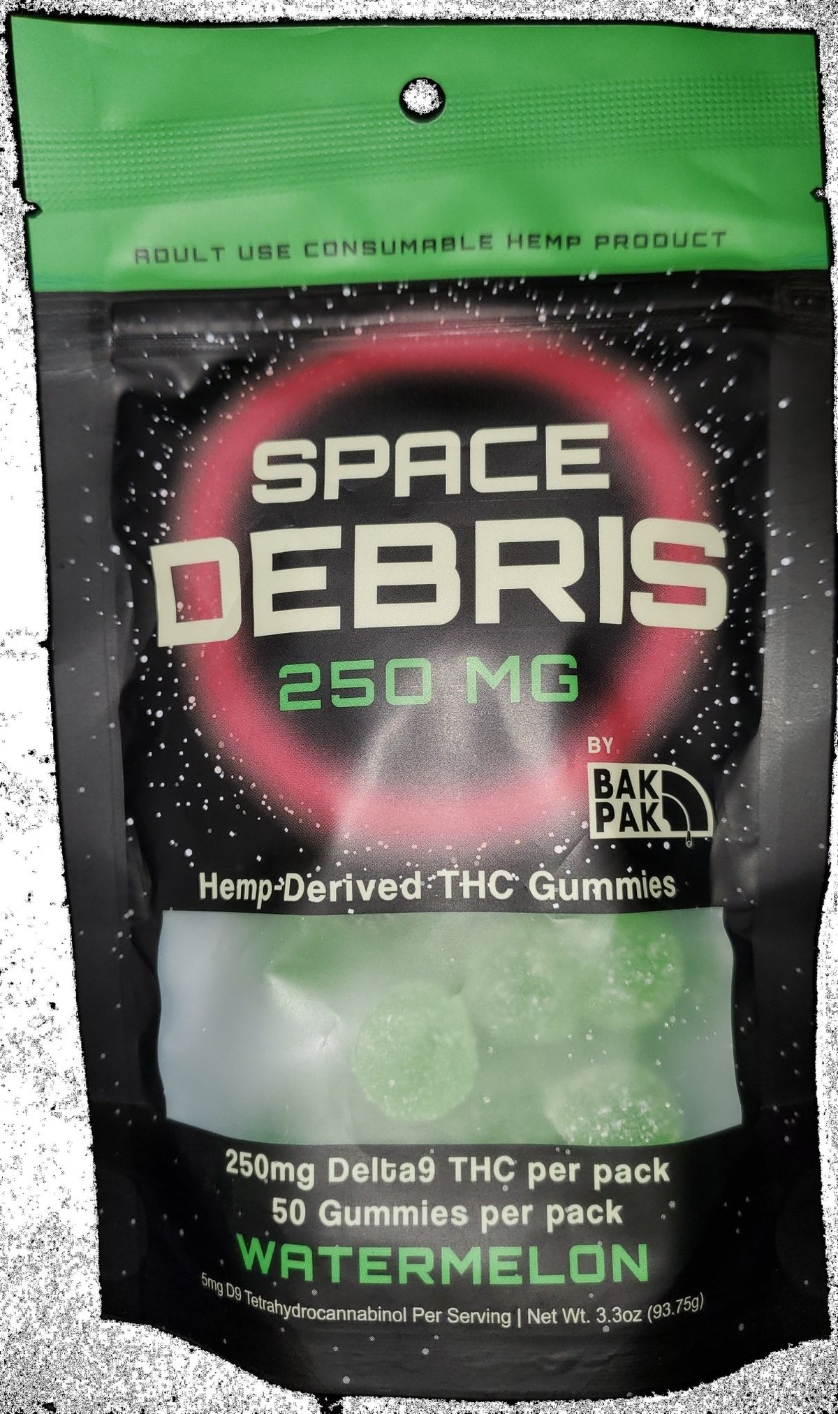 Space Debris 250 Watermelon - 50 ct. 5mg - Mystic Journey Path