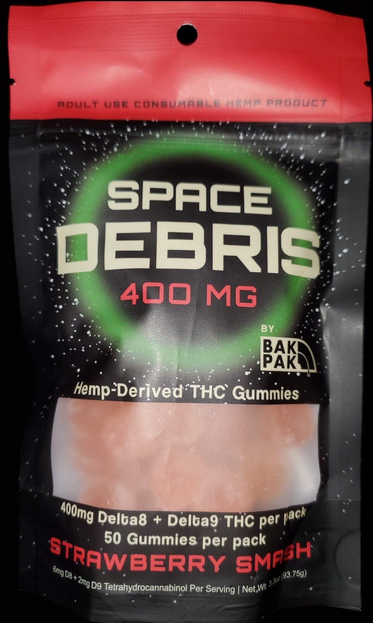 Space Debris 400 Strawberry Smash- 50 ct. 8mg - Mystic Journey Path