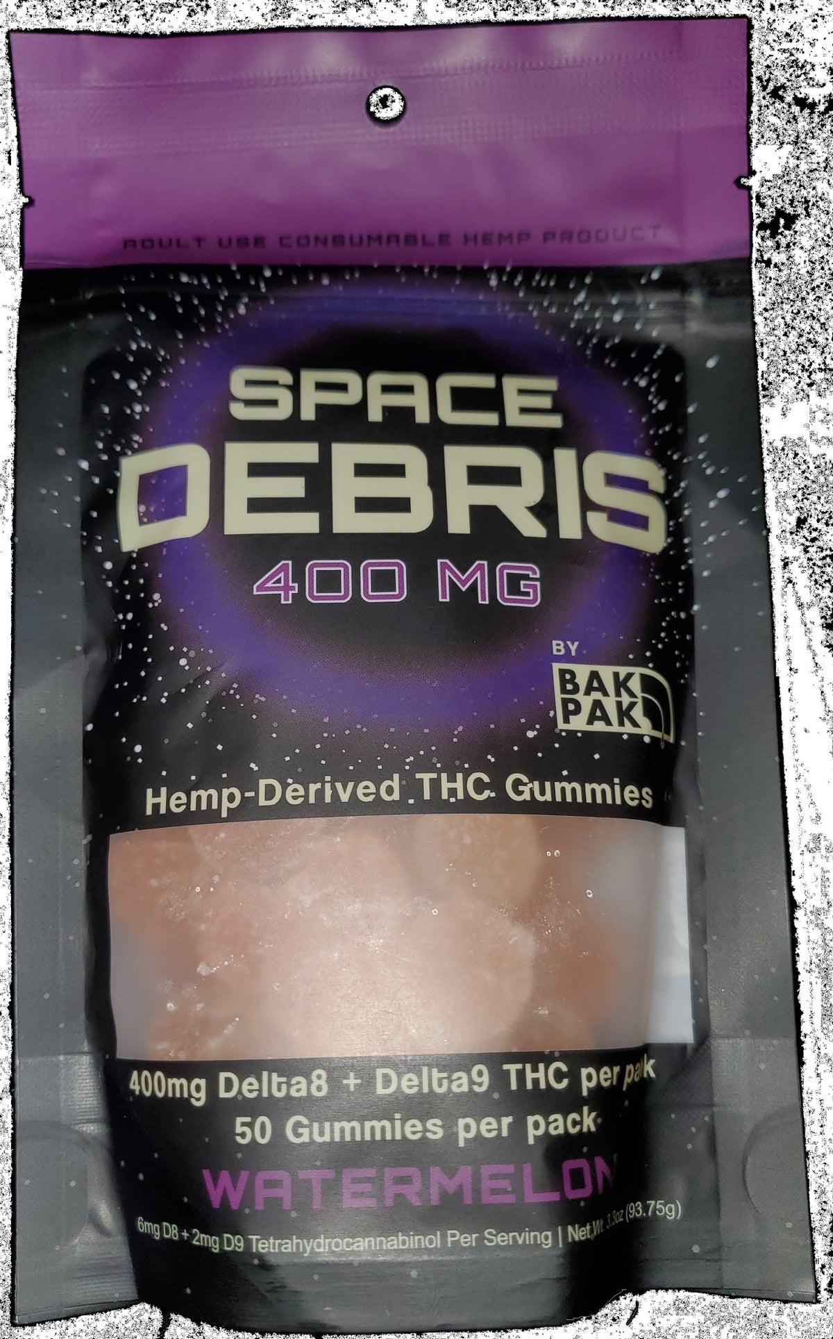 Space Debris 400 Watermelon 50 ct. 8mg - Mystic Journey Path